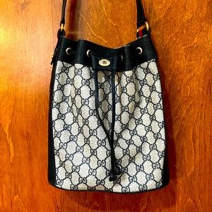 Gucci Vintage Supreme GG Drawstring Crossbody